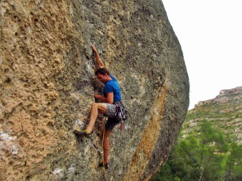 Margalef Klettern, Foto: A. Grusser
