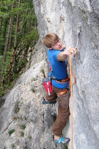 Das Petzl Volta 9.2 im Test: Selbst beim Ausbouldern hält das Kletterseil der Bergsport-Kultschmiede sehr lange. Klipp-Eigenschaften und Handling sind erste Klasse. | Foto: Chris Münch