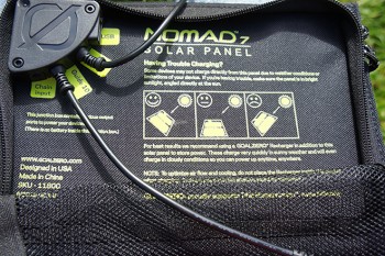 Einfache Bedienung: Das Goal Zero Neu 7 hat verschiedene Anschlüsse, unter anderem für ein USB-Kabel, einen mitgelieferten Zwölf-Volt-Adapter und den kompatiblen Guide 10 Akku. | Foto: Uli Wittmann