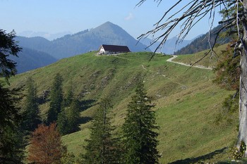 Auf der Staffelalm lässt sich die MTB-Tour für eine kurze Wanderung auf den Rabenkopf unterbrechen. | Foto: Gerhard Prantl/pixelio.de