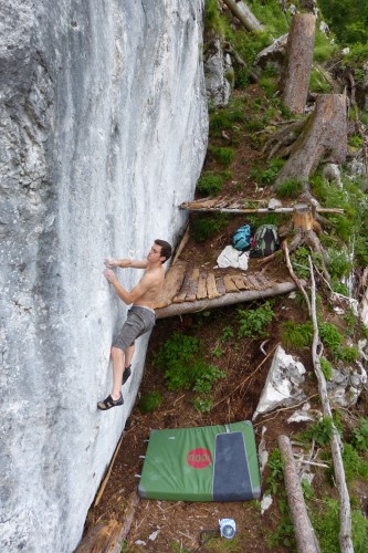 Moon Warrior Crashpad Test: Foto Bene Hirschmann