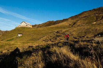Der Abfahrtsspaß beginnt: Morgendliche Abfahrt von der Rastkogelhütte. | Foto: Franz Mösbauer