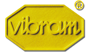 Das goldene Octagon ist seit 1969 das Markenzeichen von Vibram.