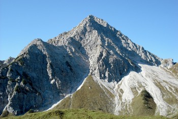 Das m&auml;chtige Gaishorn (2.247 Meter) von der Rossalpe aus gesehen. | Foto: Julia Gebauer