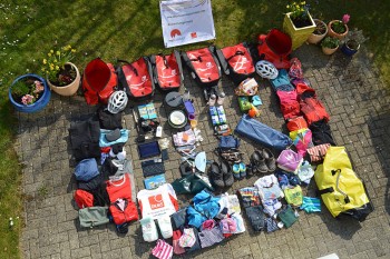 Gepäck für eine Radreise mit Kindern