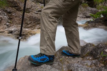 "Begleitet mich ab sofort auf meinen Bergtouren" - der Mammut Ridge High GTX kann unseren Tester überzeugen. | Foto: Björn Nehrhoff v. Holderberg