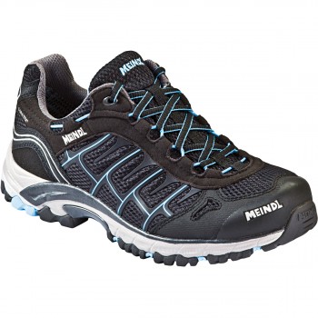 Den Meindl Cuba Lady GTX gibt's auch weniger leuchtend in schwarz mit hellblauen Details. Auch eine Herren-Variante ist erhältlich. | Foto: Meindl