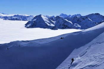Tage wie diese sind es, die Lukas Ruetz mit den Tourenski ins Gel&auml;nde locken. | Foto: Stefan Herbke