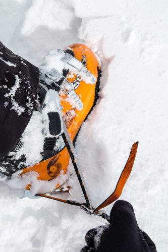 Die Bedienung im Schnee mit Handschuhen funktioniert optimal. | Foto: Franz M&ouml;sbauer