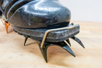 Der Stahlb&uuml;gel eignet sich auch f&uuml;r einen klassischen Telemark-Schuh mit &bdquo;Schnabel&ldquo;. | Foto: Franz M&ouml;sbauer
