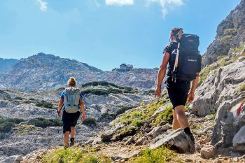 Das Ziel, das Ingolstädter Haus, ist in Sicht. Da fällt einem der Endspurt gleich viel leichter. | Foto: Steinacher/Werntgen