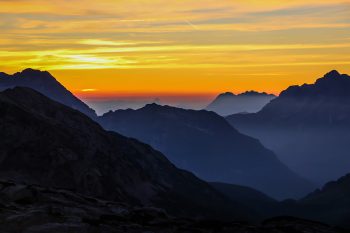 Bei diesem Sonnenuntergang am Ingolstädter Haus lässt sich der Tag gut beenden. | Foto: Steinacher/Werntgen