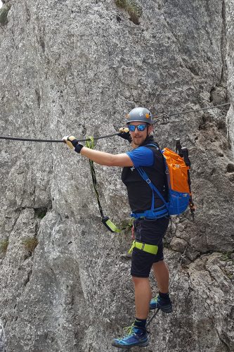 Edelrid Cable Comfort 5.0 Klettersteigset im Test | Foto: Mike Pracht