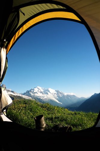 Mein Tausend-Sterne-Hotel zwischen Frankreich und der Schweiz mit Blick auf dem Mont Blanc. | Foto: Jan Kozlowski