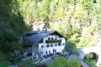 Die Jausenstation Obertalmühle in Tisens. | Foto: Sabine Dettling