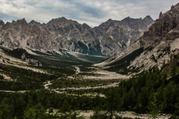 Schotterströme prägen das Wimbachgries zwischen Watzmann und Hochkalter. | Foto: Renate Steinacher und Christoph Werntgen
