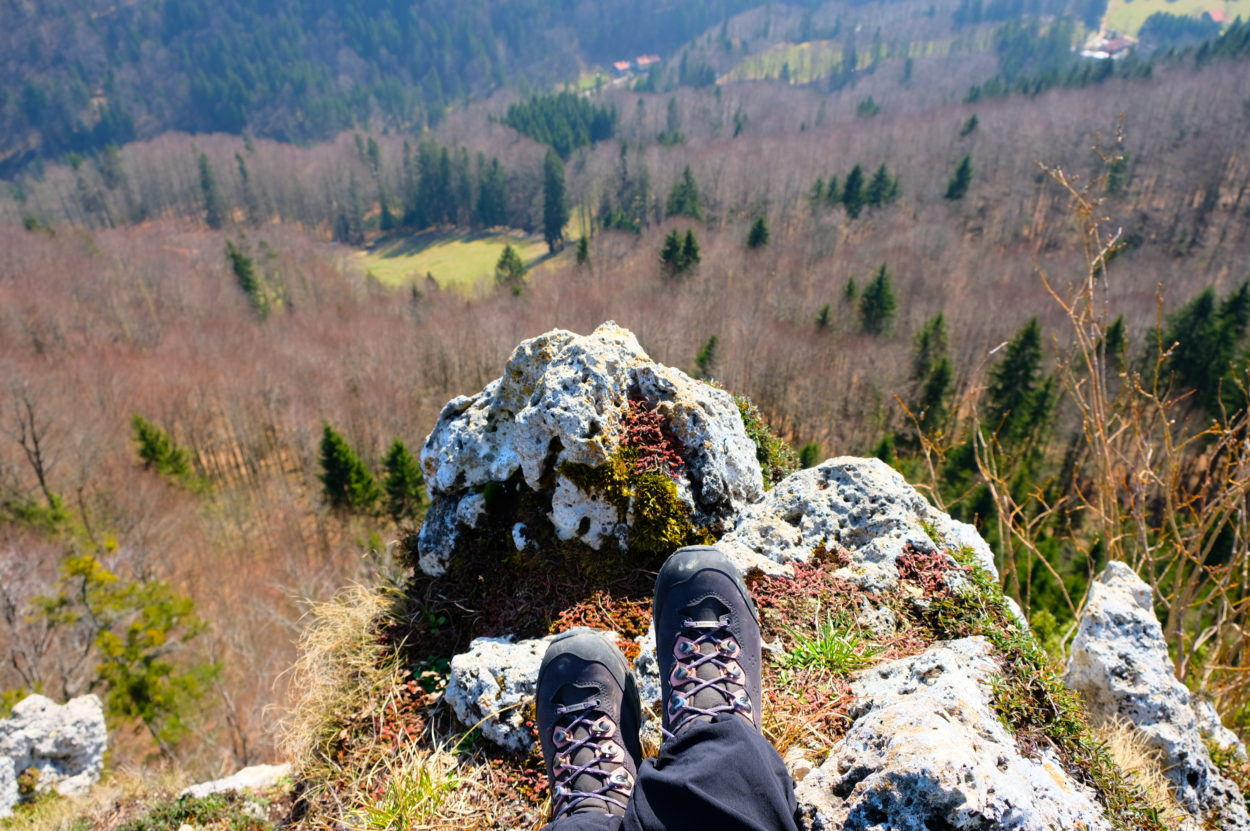 Test Wanderschuh Lowa Lavena auf dem Gipfel