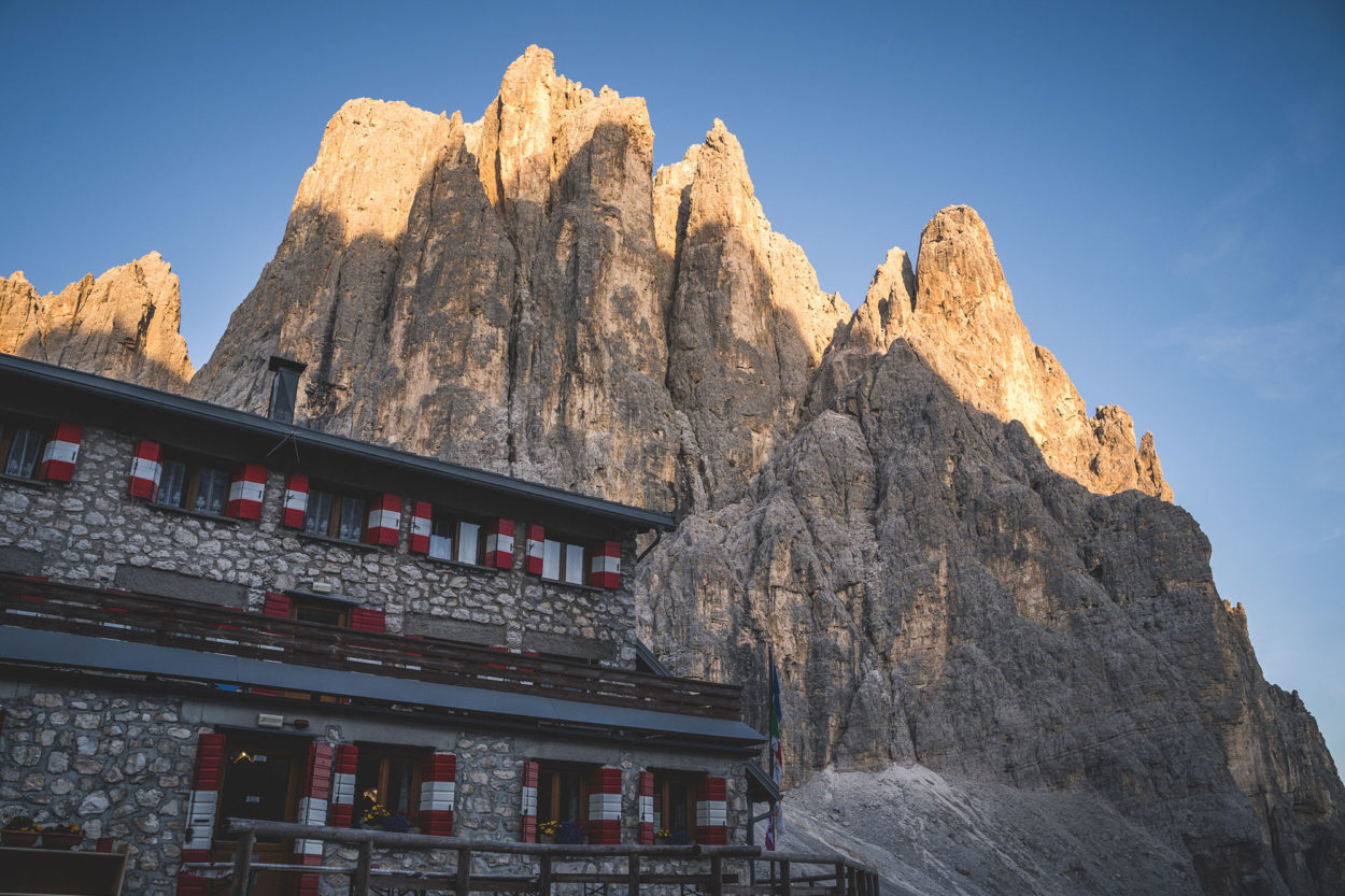 Das Rifugio Pradidali