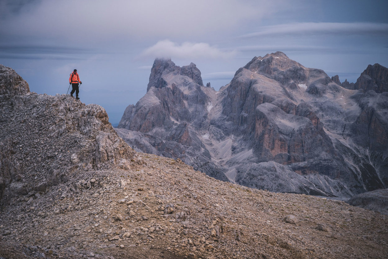 Abstieg in den Dolomiten nach San Martino