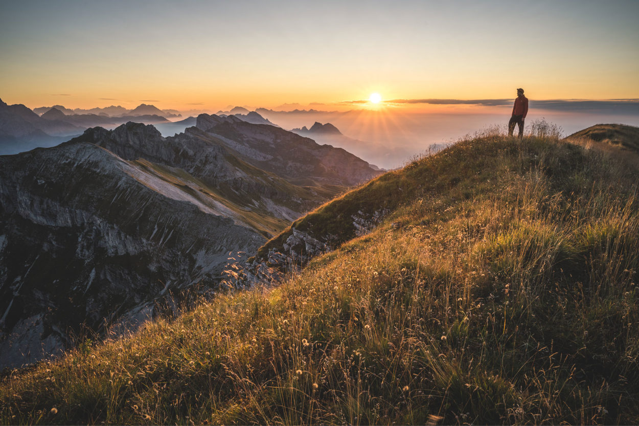 Blick auf die Bellunser Dolomiten