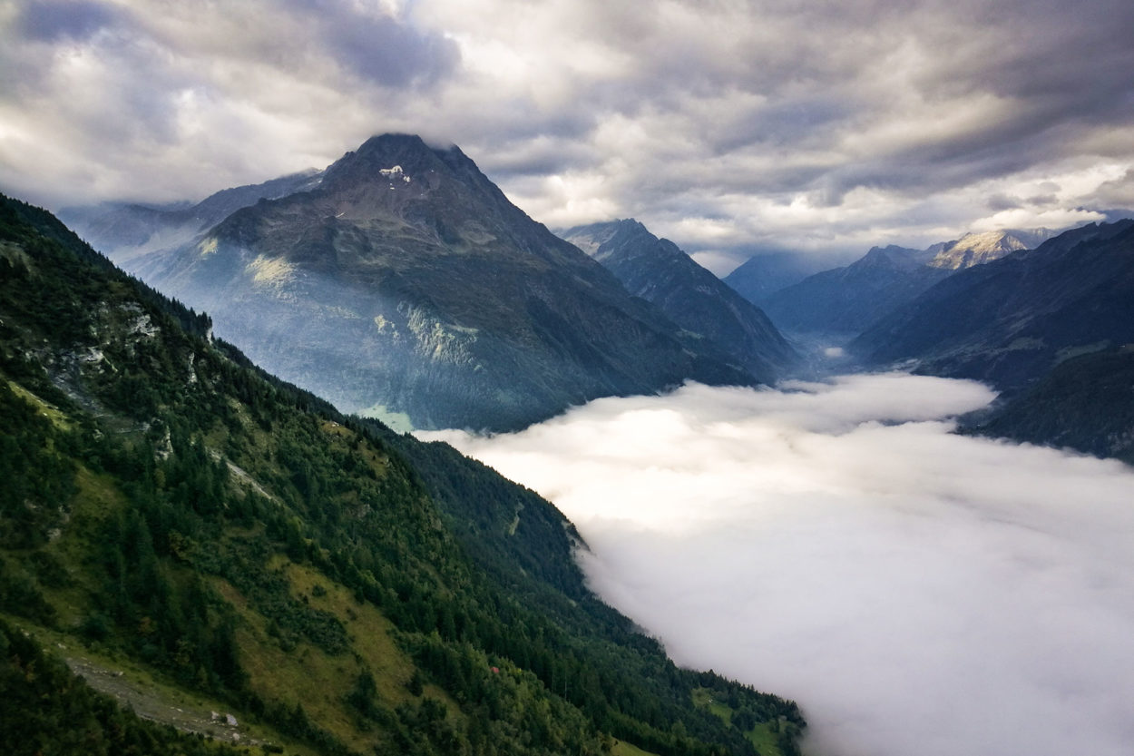 Ausblick von der Pausenbank am Hexensteig