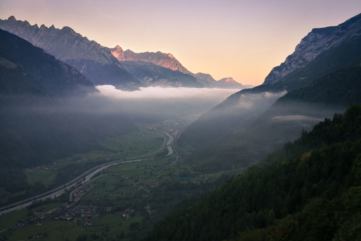 Sonnenaufgang am Hexensteig