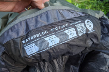 Der Exped Waterbloc -5° im Detail