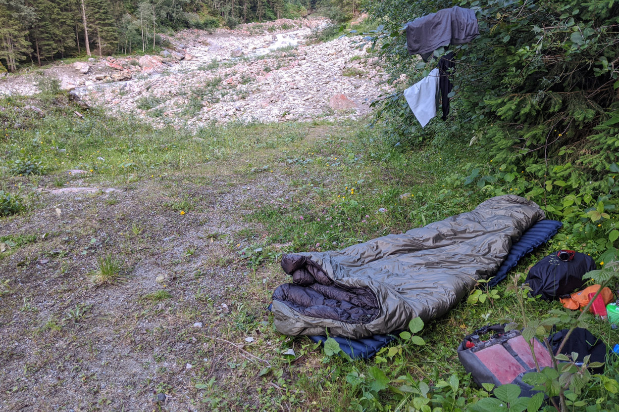 Biwakieren mit dem Exped Waterbloc -5°