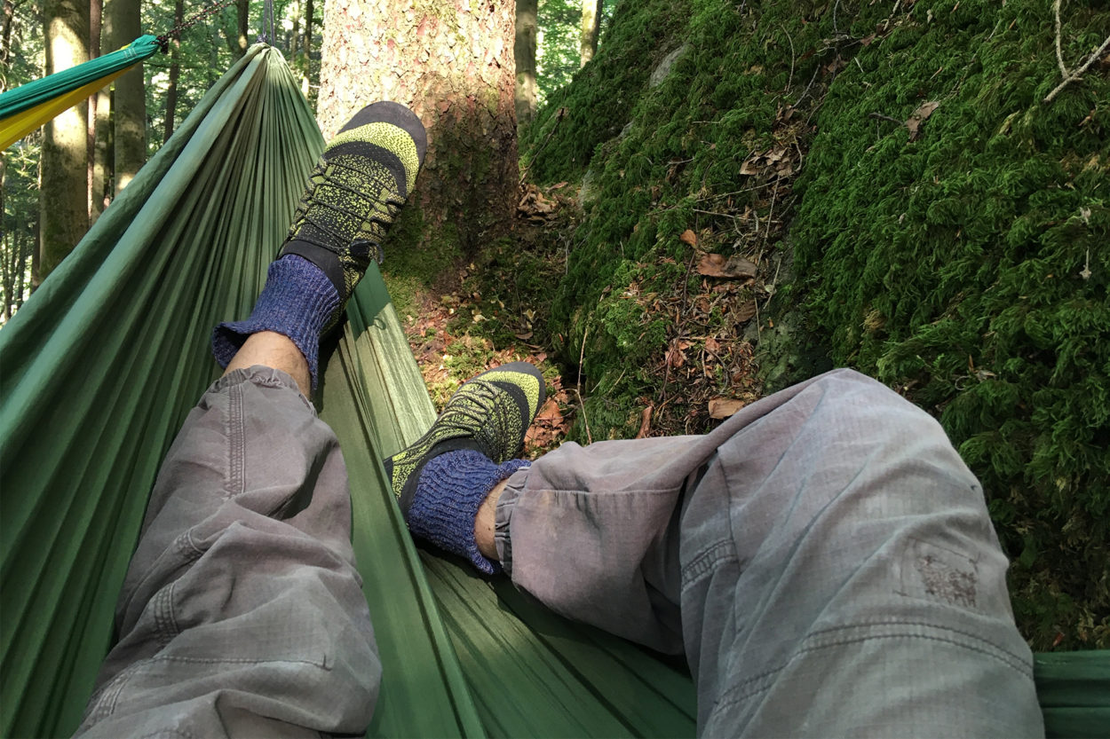 Mit dem Meindl Barfu&szlig;schuh Pure Freedom in der Natur