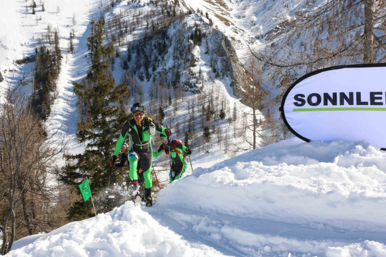 Sebastian Krejci beim Skitouren Rennen