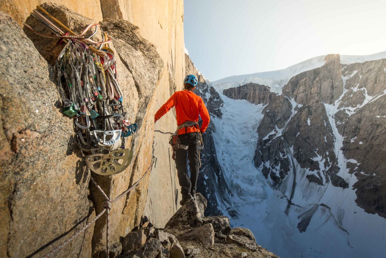 Klettern an der Mirror Wall